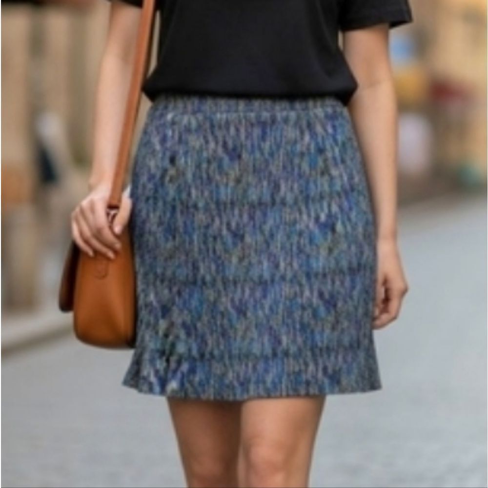 Multicolor Patterned Women's Skirt